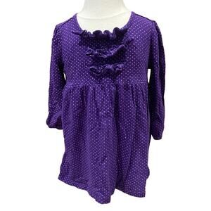 Girls Purple Swing Bottom Top sz 24 M Chaps Swing top Sz 24 m Ruffle Front Top